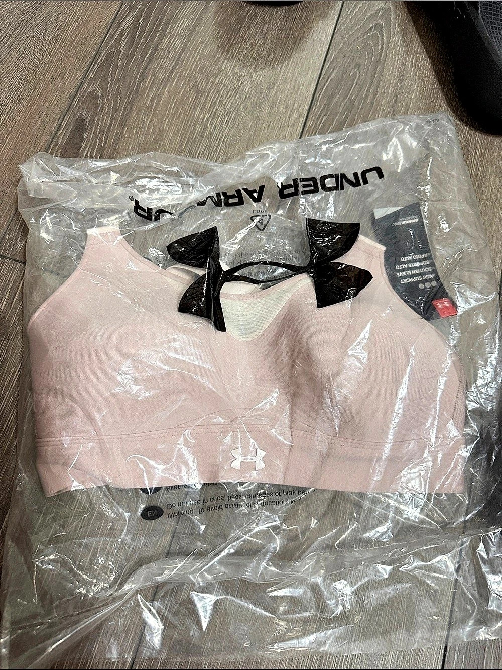 NWT Under Armour UA Infinity High Sports Bra Dash Pink Size Small $60